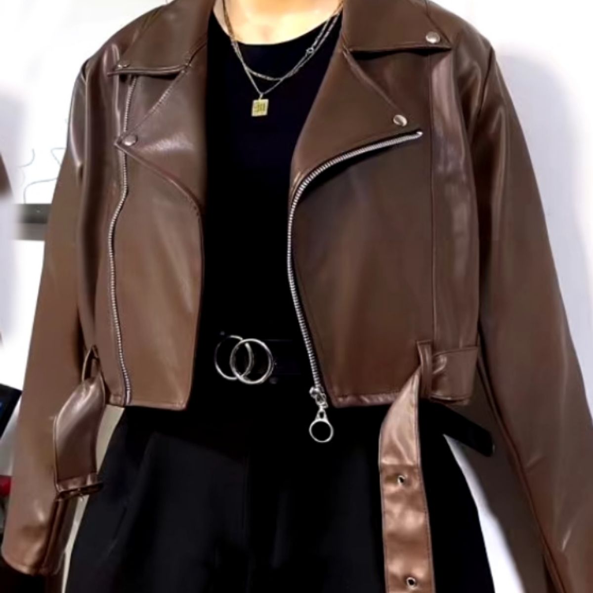 GENERICO - JACKET CROP DE MODA MUJER