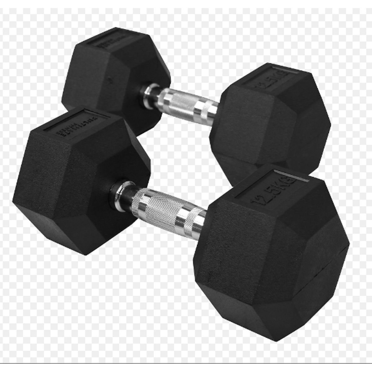 GENERICO - Mancuernas Hexagonales de 12KG - Par