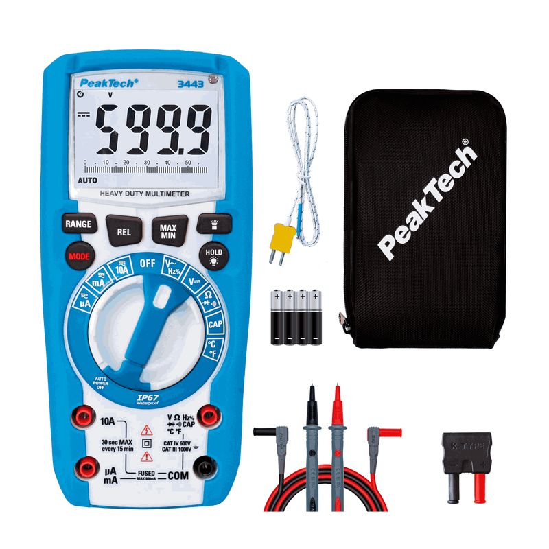 PEAKTECH - MULTÍMETRO DIGITAL - PEAKTECH P-3443