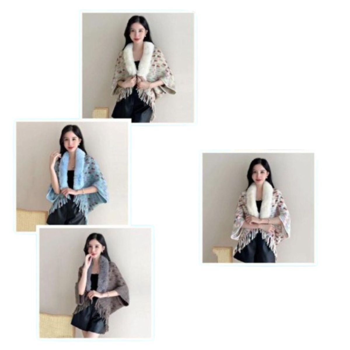 GENERICO - CHAL DE DAMA ELEGANTE CON DISEÑO