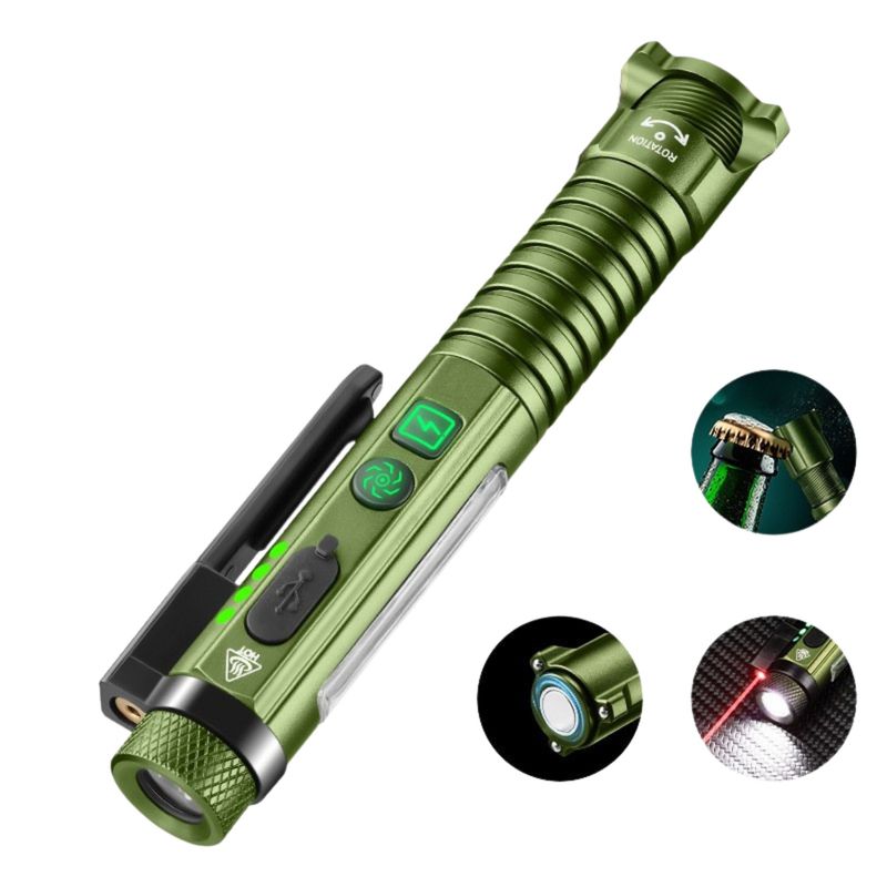 Linterna Uv Recargable, Luz Negra Magnética 3 En 1 Con Bater | Meses Sin Intereses