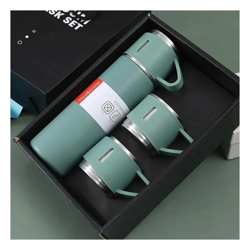 GENERICO - Pack2 Bebedor Termico para Cafe Verde Y+Ligas de Regalo