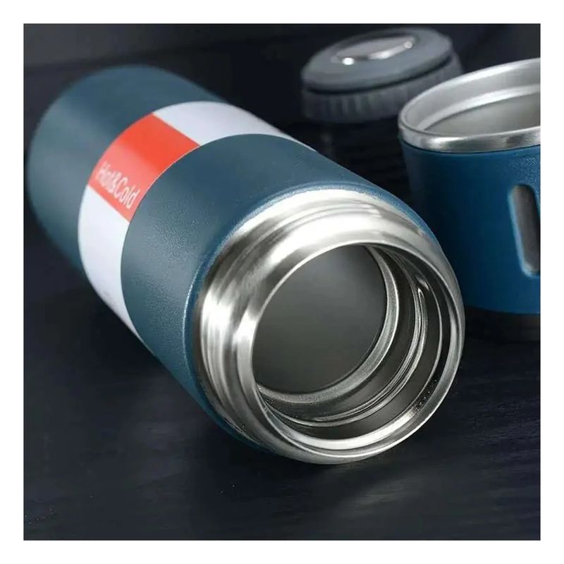 GENERICO - Pack4 Botella Portatil para Te Azul Y+Papel de Regalo