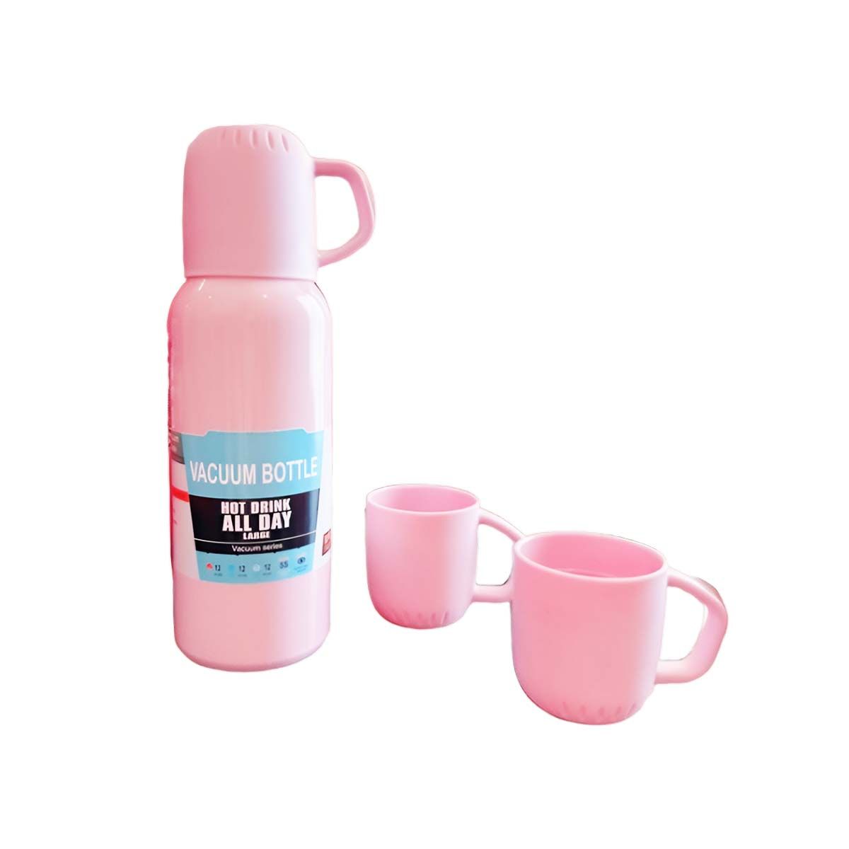 GENERICO - Pack12 Botella Termica de 500ml Rosado Y+Regalo Agendita