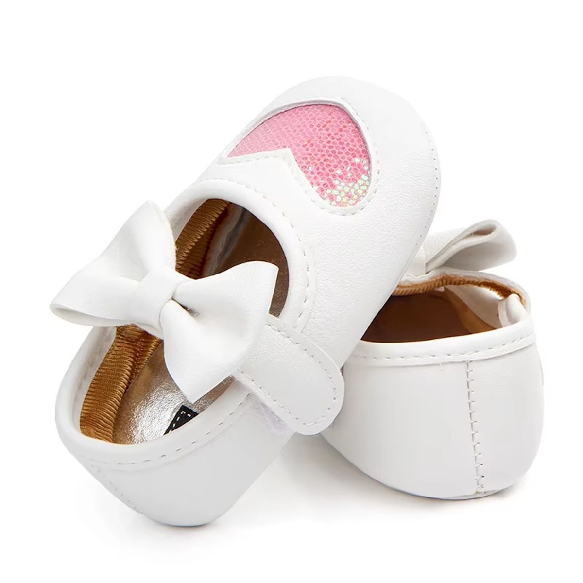 GENERICO - Zapatitos para bebé - Ballerinas - Corazon Rosado