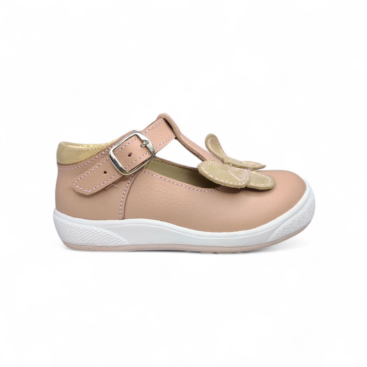 GENERICO - Zapato hebilla semi-ortopédico Nude Mariposa Para Niña