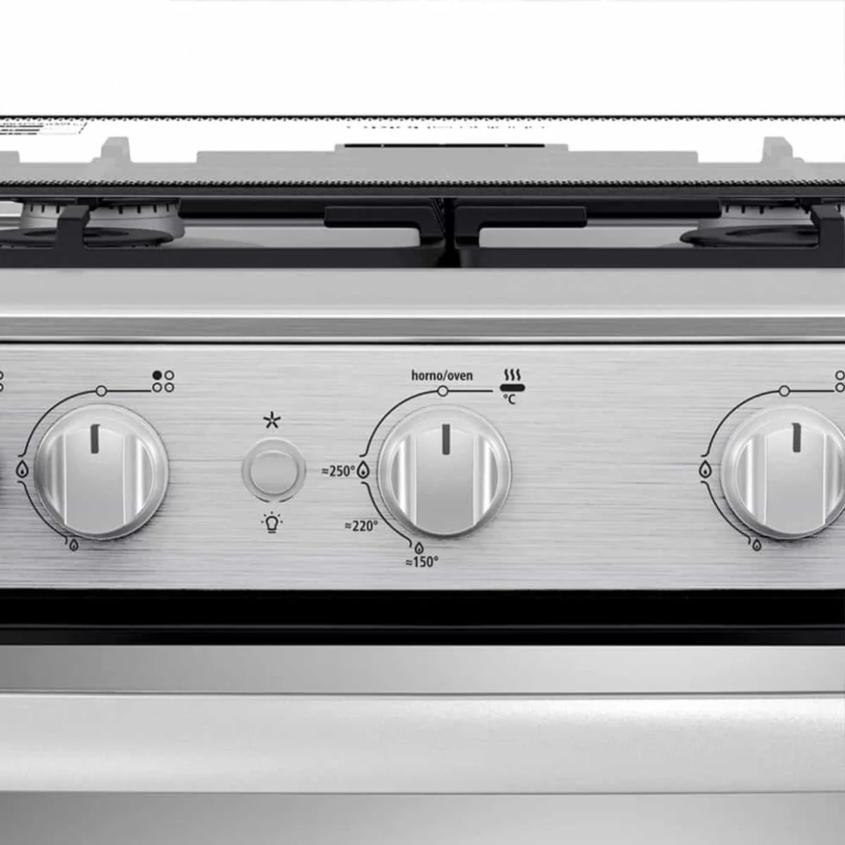 MABE - Cocina a Gas Mabe 24" 4 Hornillas CMP6030FX1 Silver