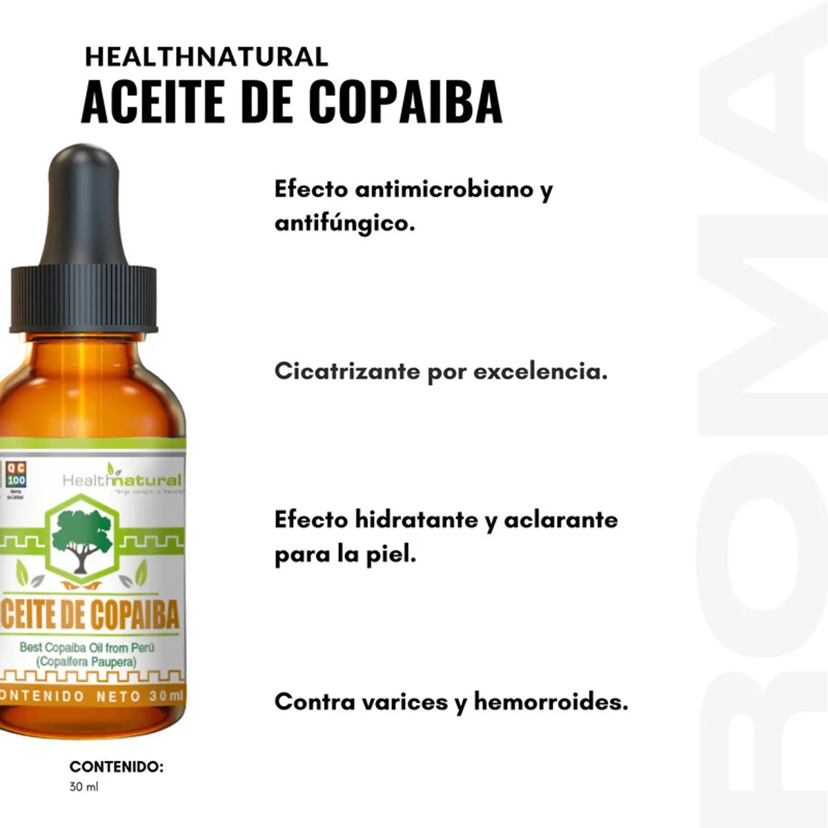 HEALTH NATURAL - ACEITE DE COPAIBA HEALTHNATURAL 30ML