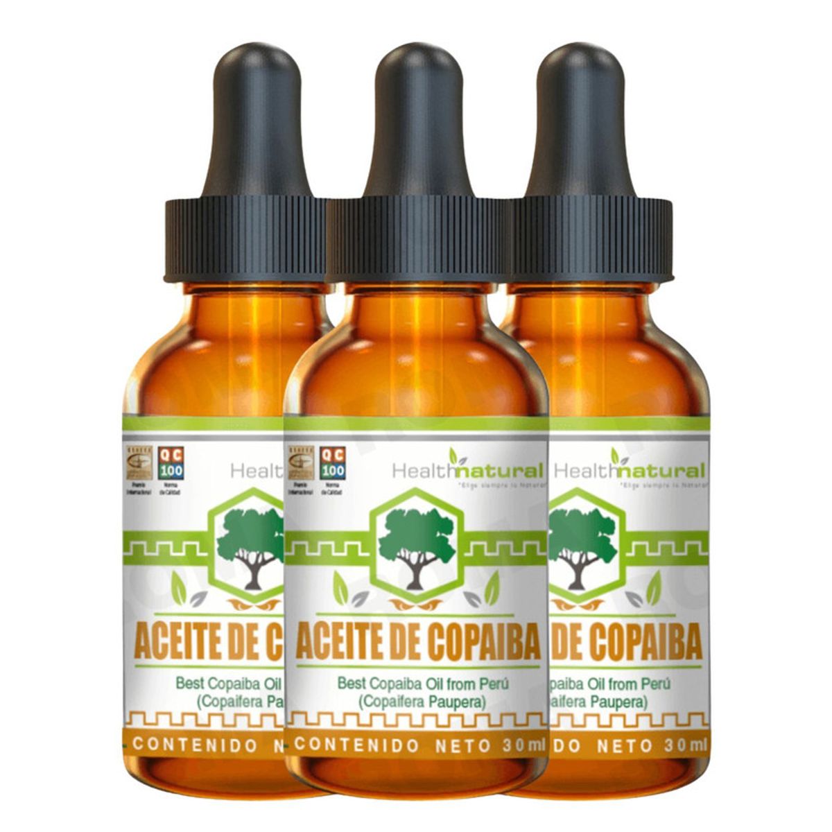 HEALTHNATURAL - PACK 3 ACEITE DE COPAIBA HEALTHNATURAL 90ML