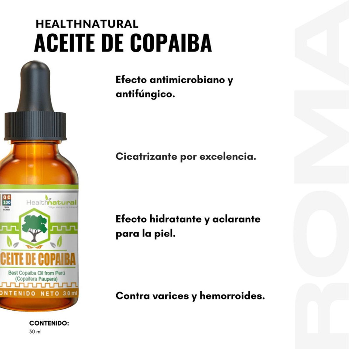 HEALTHNATURAL - PACK 3 ACEITE DE COPAIBA HEALTHNATURAL 90ML
