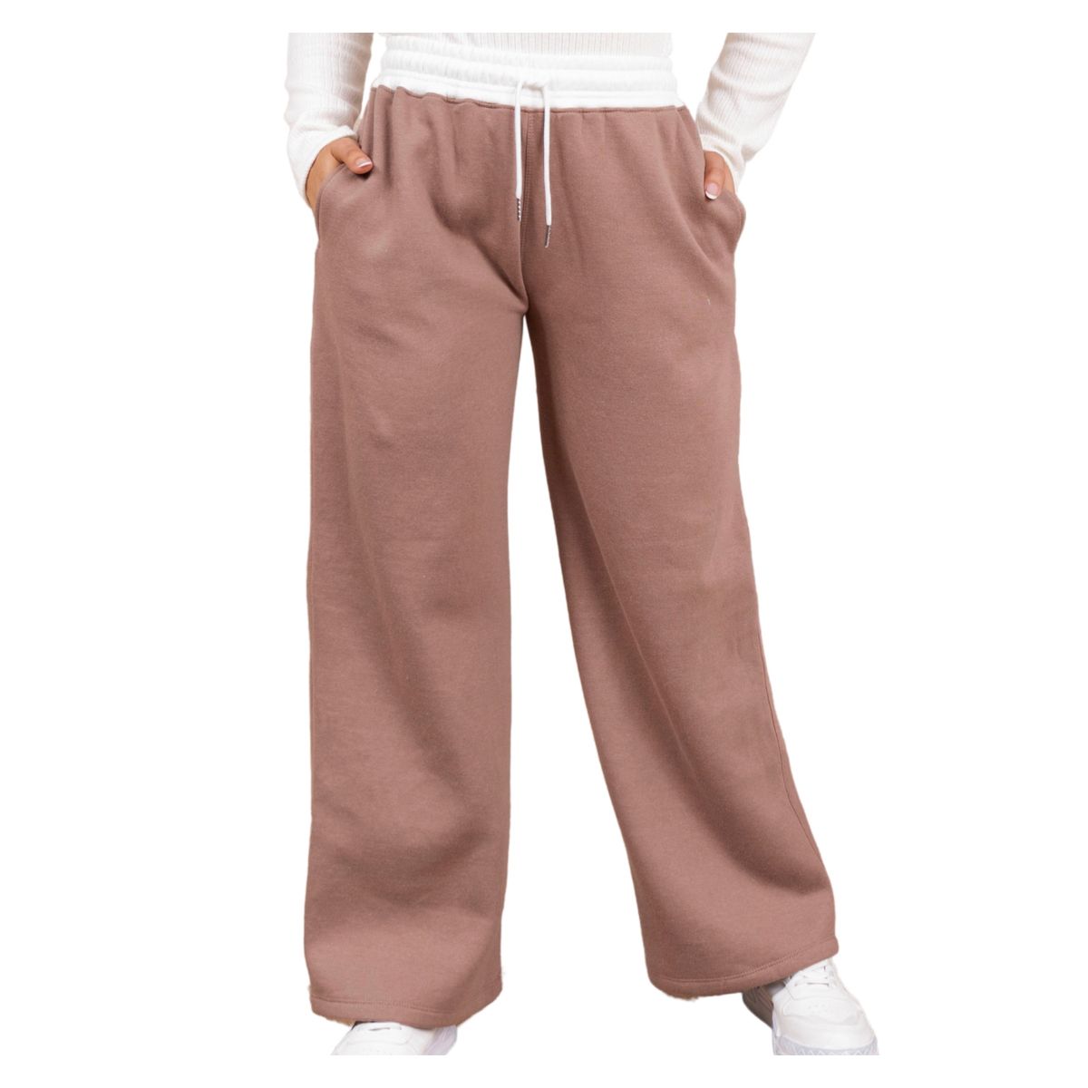 GENERICO - Pantlon Palazzo Lucy Franela Reactiva Mujer