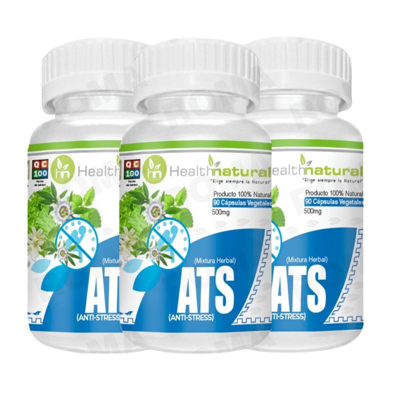 HEALTHNATURAL - PACK 3 ANTI-STRES  ATS HEALTHNATURAL 1500MG