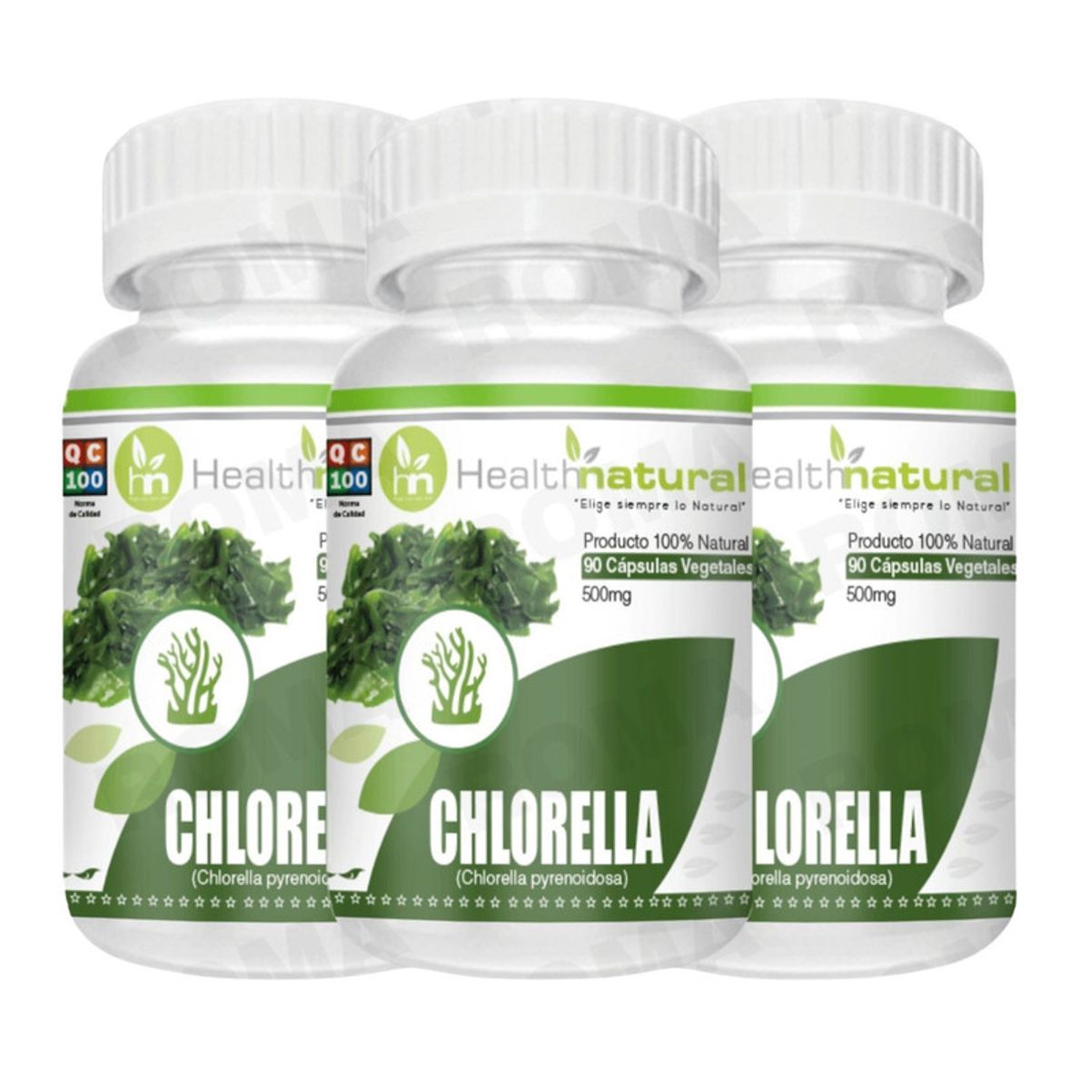 HEALTHNATURAL - PACK 3 CHLORELLA HEALTHNATURAL 1500MG