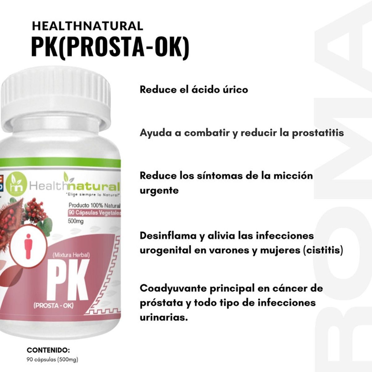 HEALTHNATURAL - PACK 2 PKPROSTA-OK HEALTHNATURAL 1000MG