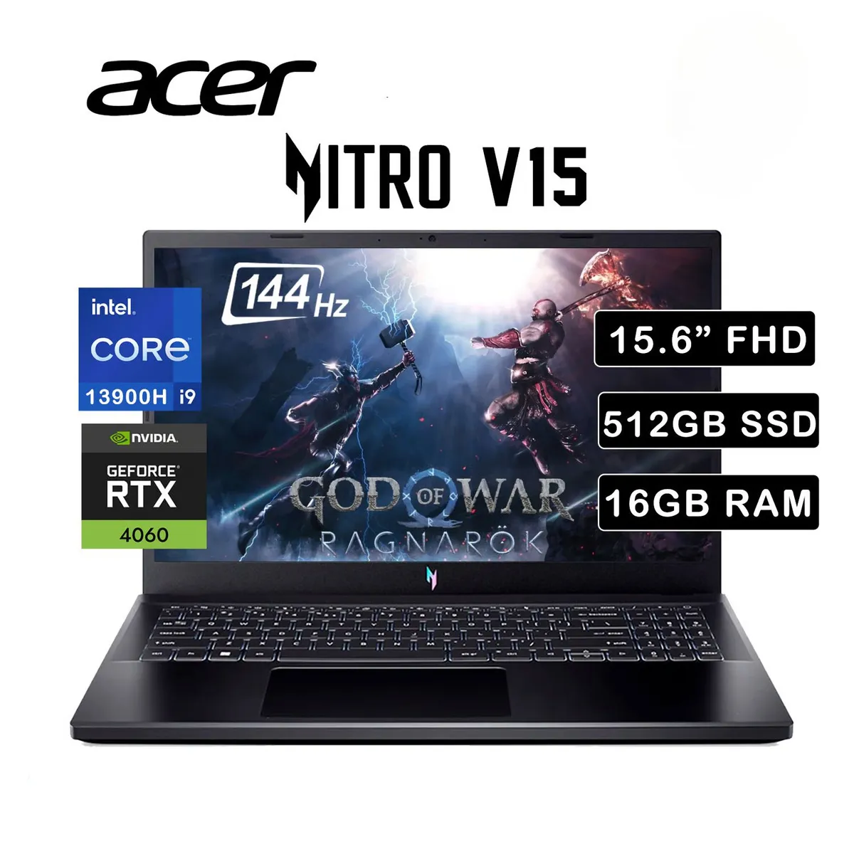 ACER - LAPTOP ACER NITRO V15-51-93PU / INTEL i9-13900H / 512 GB SSD / 16 GB / RTX 4060 / 15.6" 144HZ