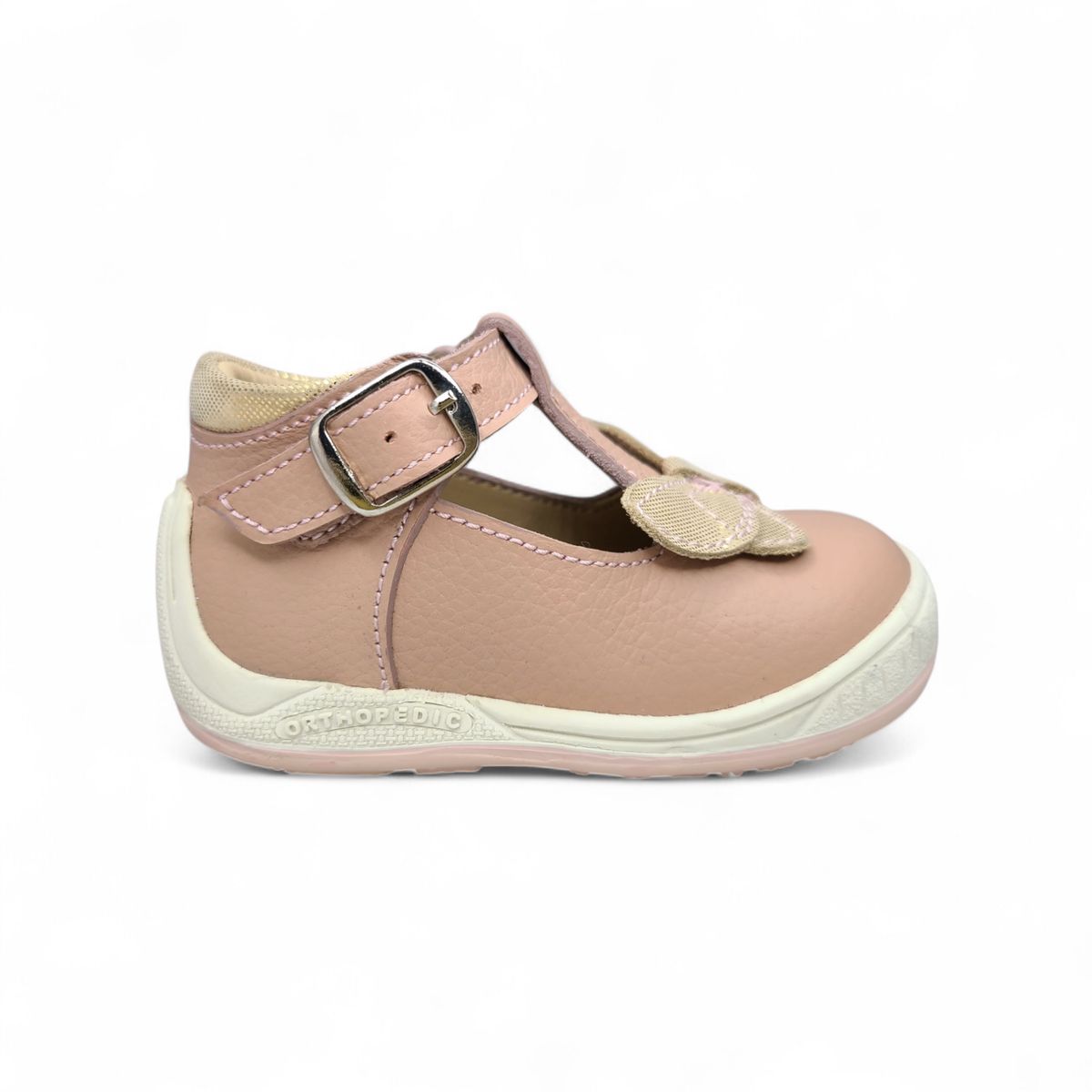 GENERICO - Zapato Pibe semi-ortopédico Nude Mariposa Para Niña Bebé