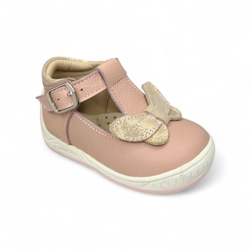 GENERICO - Zapato Pibe semi-ortopédico Nude Mariposa Para Niña Bebé