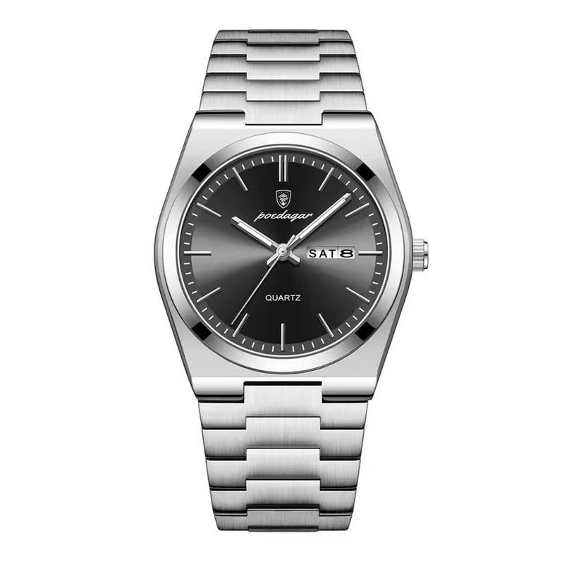 GENERICO - Reloj Hombre Poedagar Acero Plata Dorado POE-14