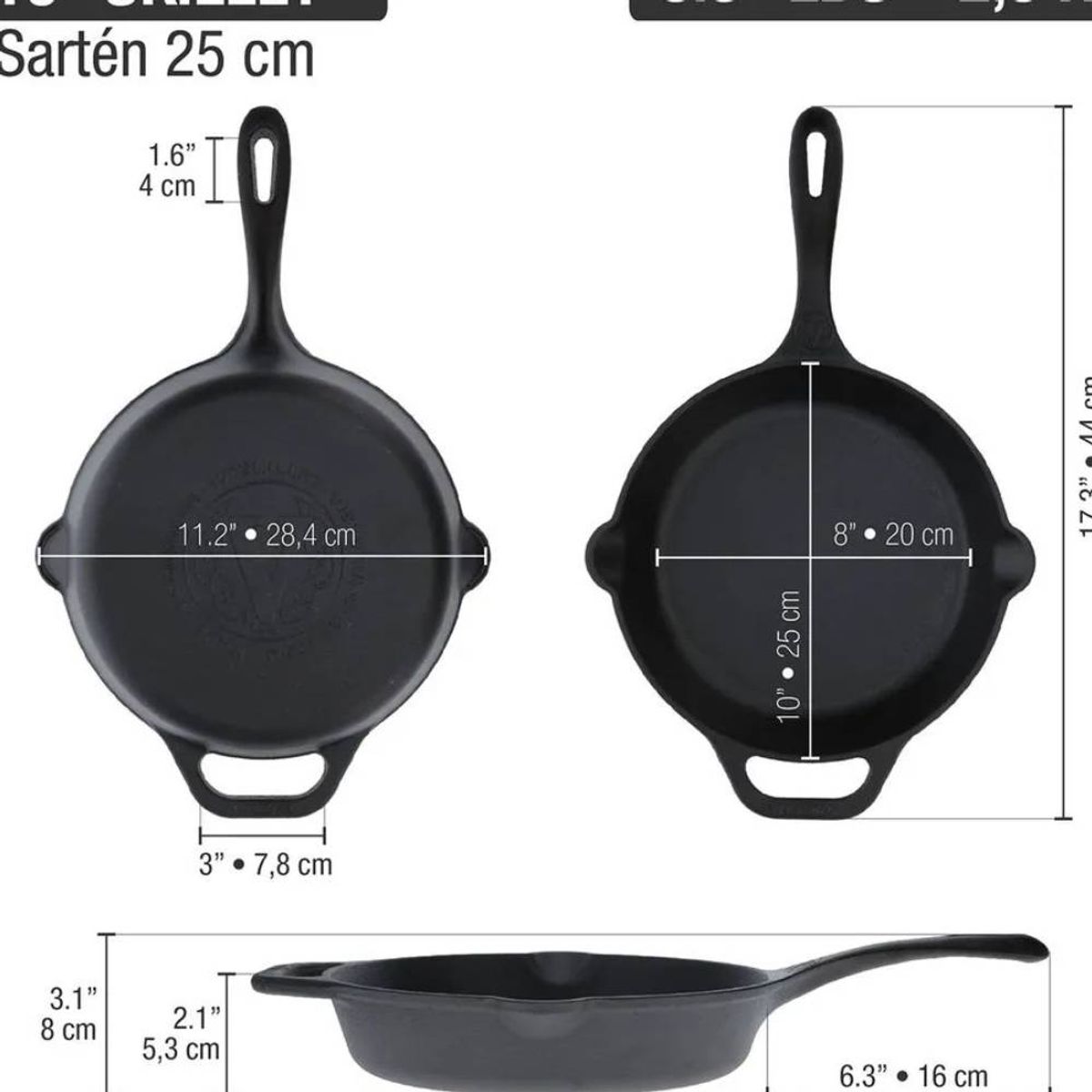 VICTORIA - Sarten H.Fundido 25 Cm (10) Esmaltado - Victoria