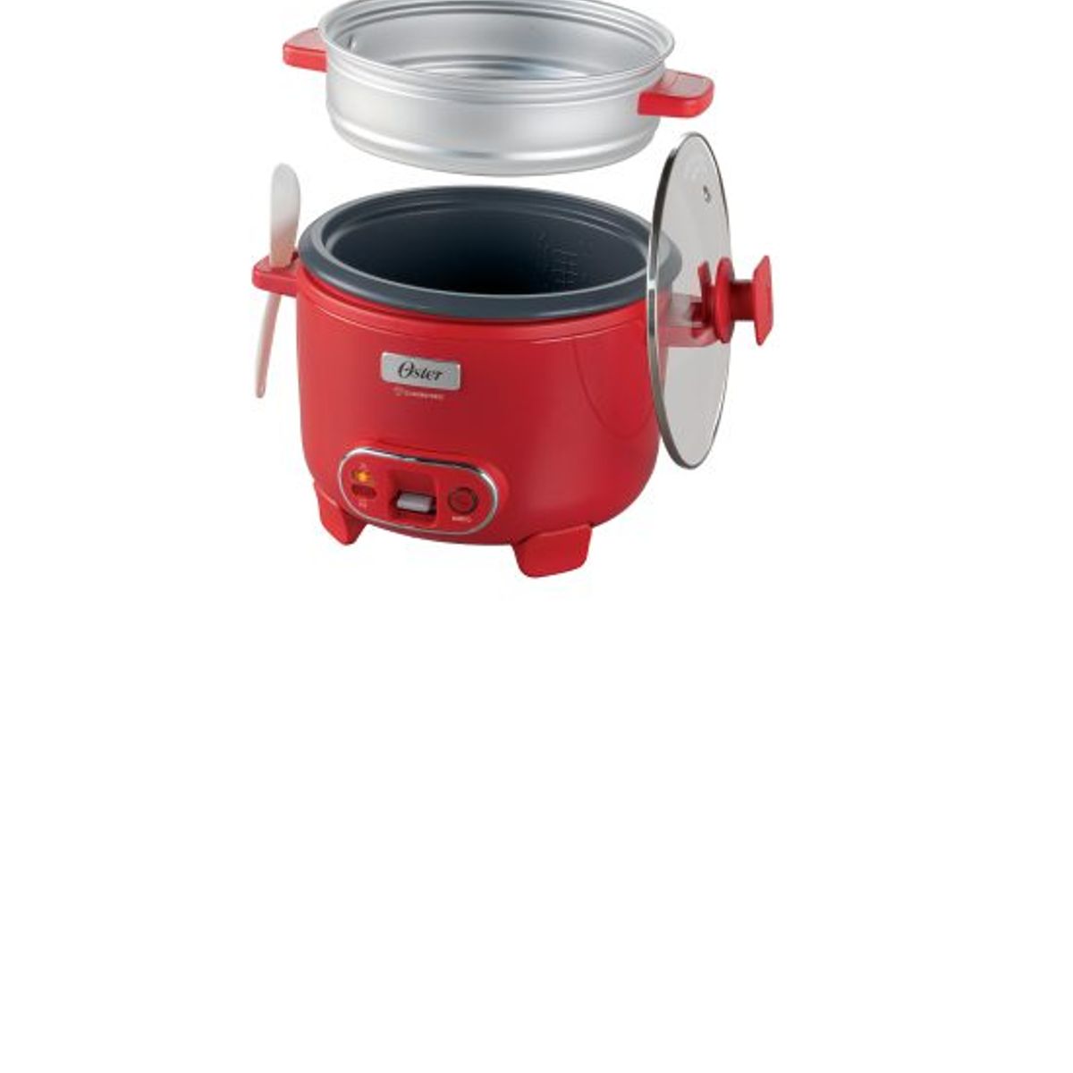 OSTER - Olla Arrocera de 10 Tazas 1,8 litros Roja Diamond Force Oster CKSTRC10DFPNK 053