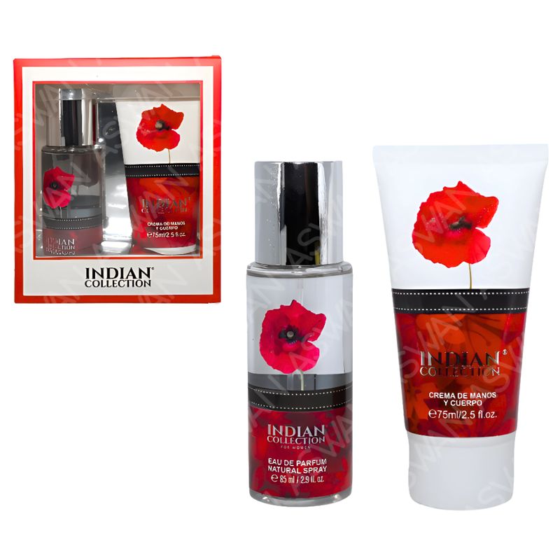 GENERICO - CREMA HIDRATANTE CORPARAL Y MANOS ROSAS FLORALES  - INDIAN COLLECTION