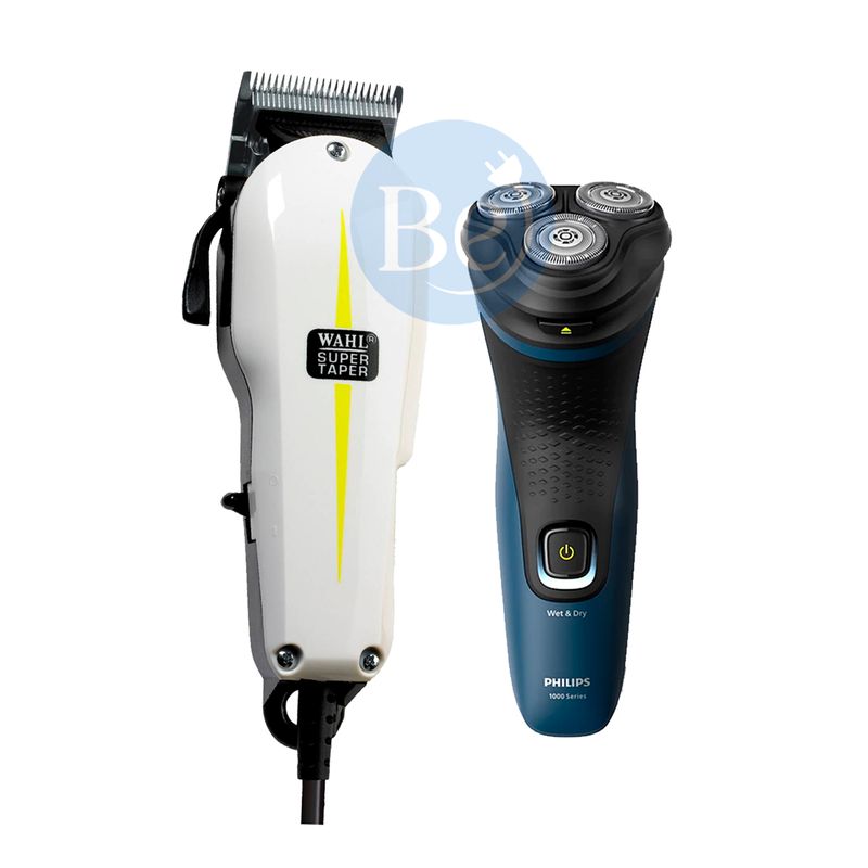 Combo Cortadora Wahl Super Taper 08466-018 y Afeitadora Philips