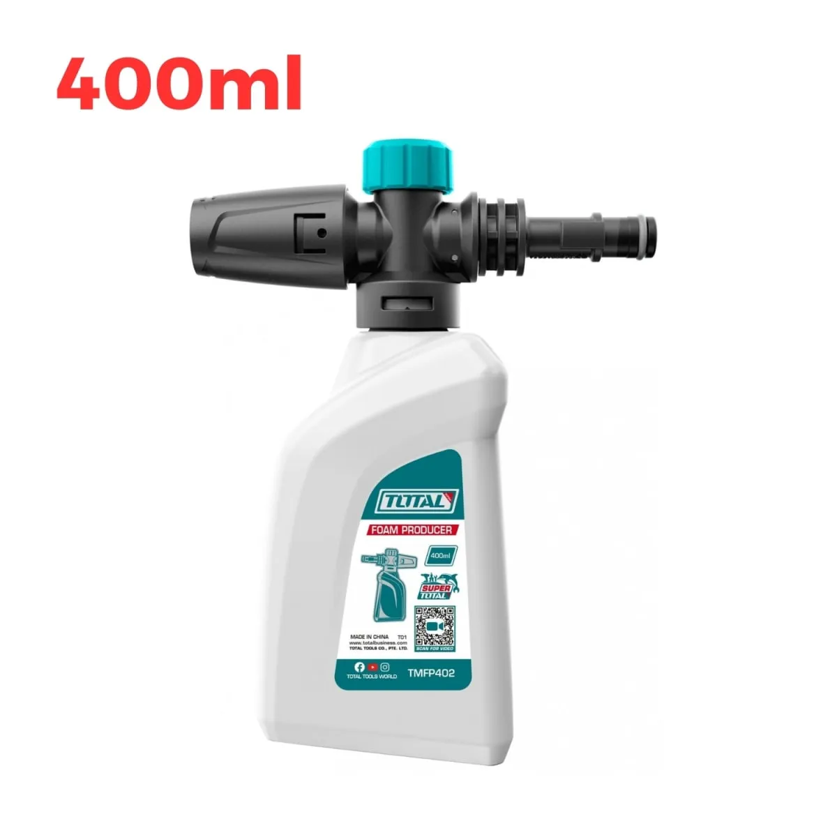 TOTAL TOOLS - Shampunera Jabonera Para Hidrolavadora 400 Ml Total