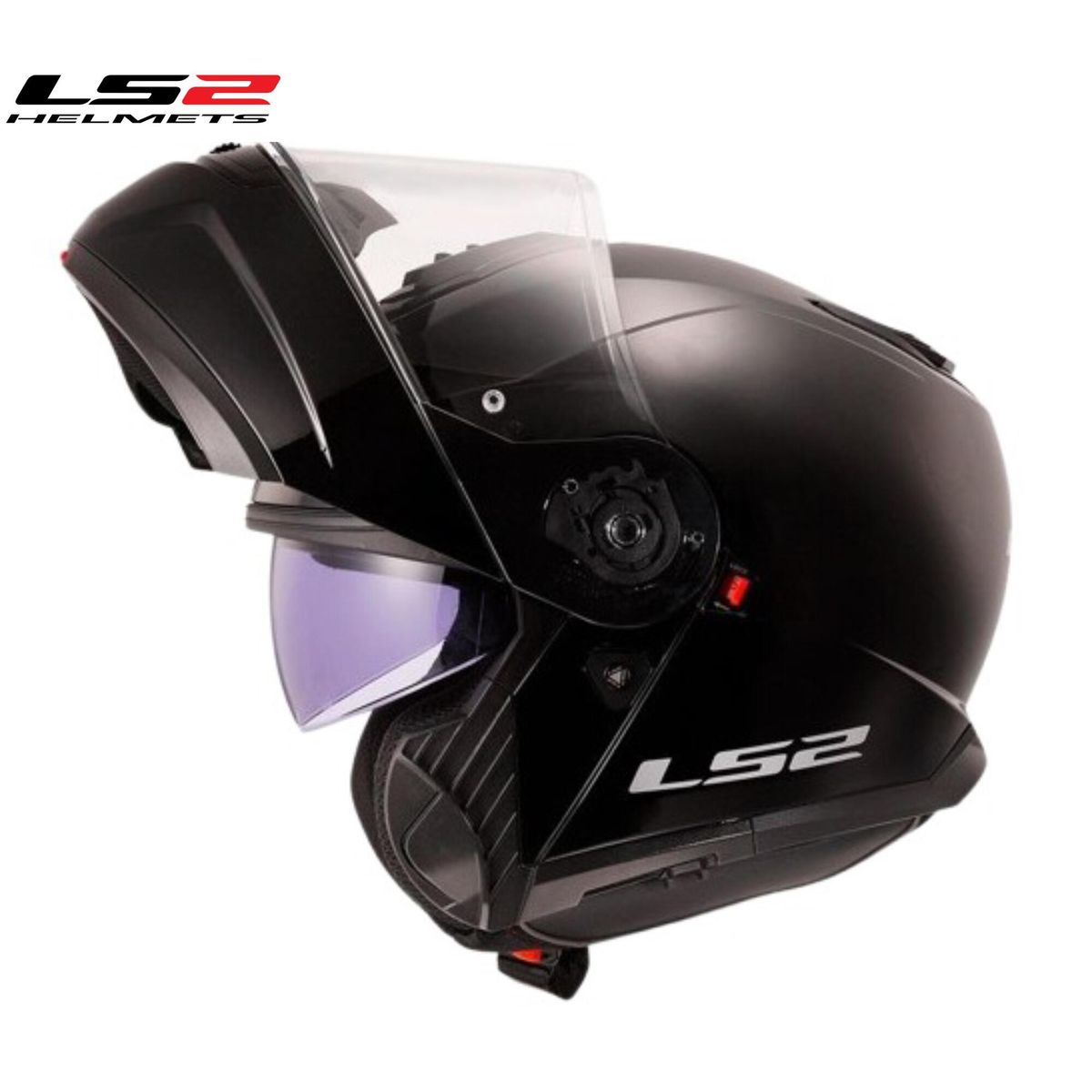 LS2 - CASCO LS2 FF908 STROBE 2 NEGRO MATE VISOR TRANSPARENT ORIGINAL¨ECE R22-06¨