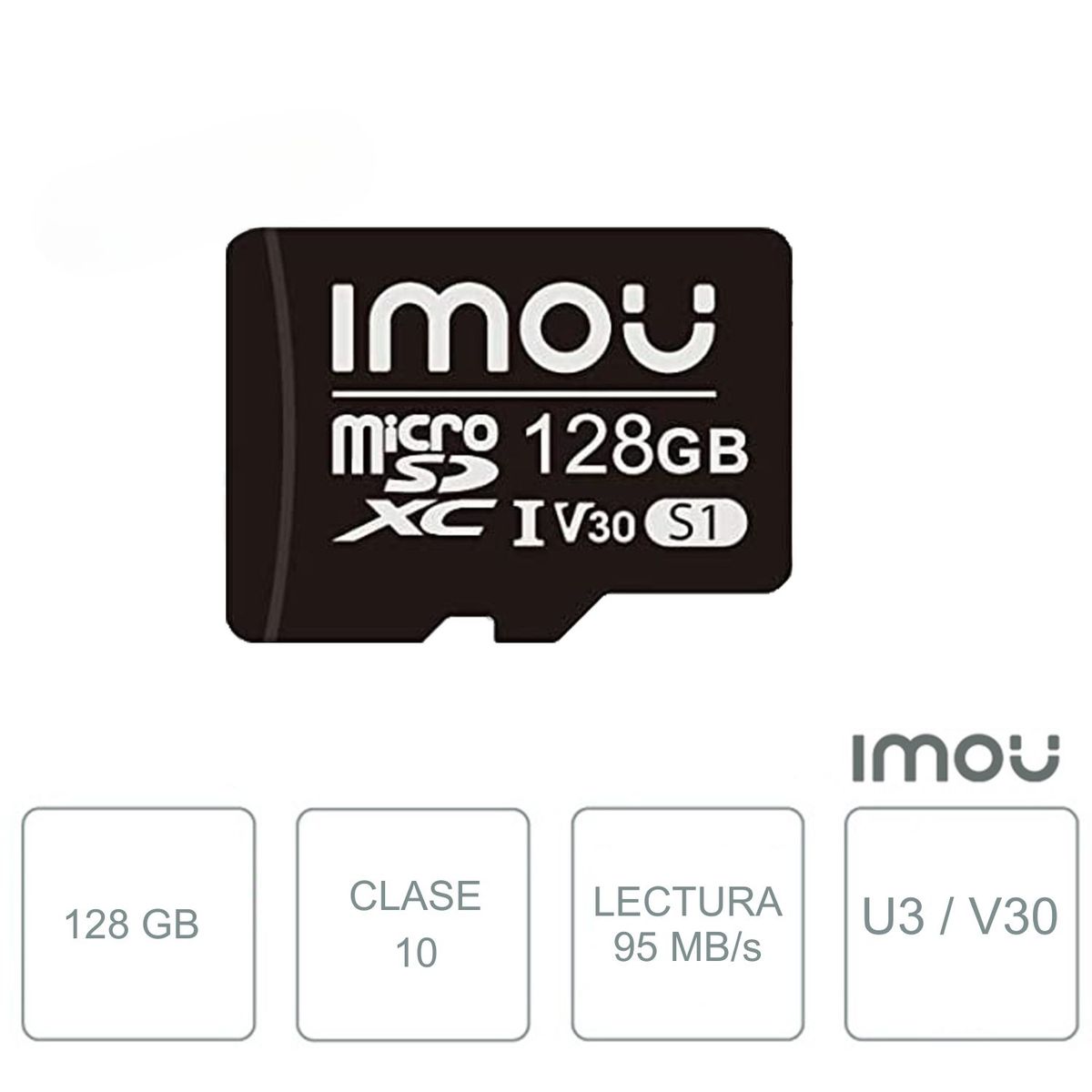 IMOU - Tarjeta MicroSD Imou S1 128 GB Exclusiva para Videovigilancia