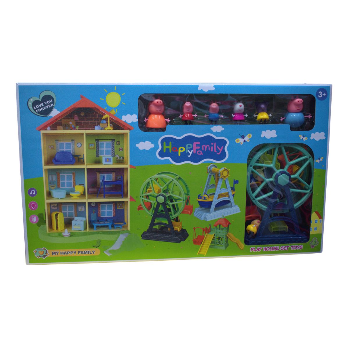 GENERICO - Casa de Peppa Musical con Ruleta y Diversos Personajes