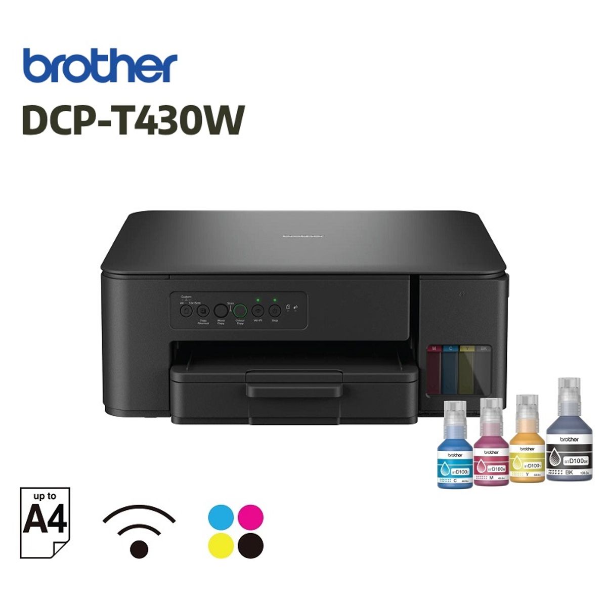 BROTHER - Impresora Multifuncional Brother DCP-T430W Wi-Fi