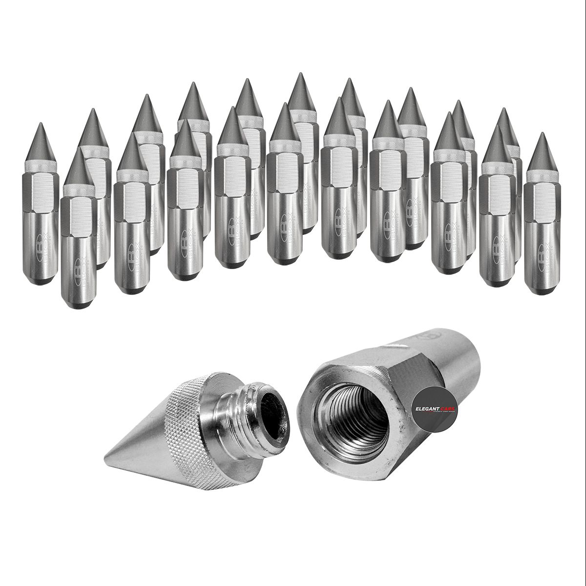kit De Tuercas En Punta Blox Plomo 20pcs, marca JET - Foto Principal