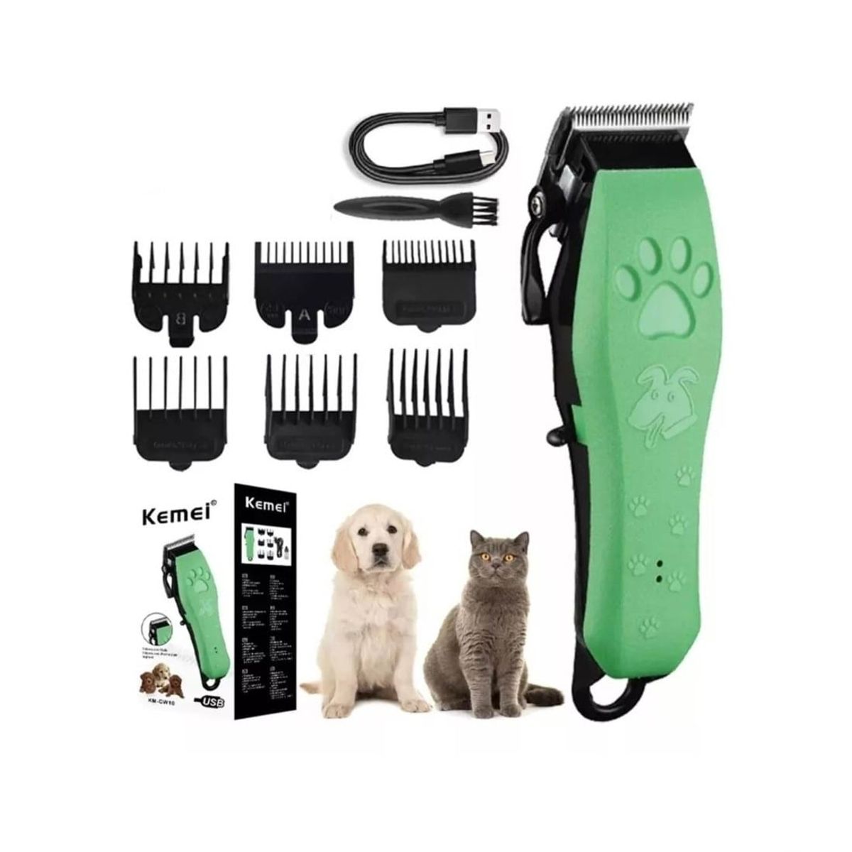 GENERICO - Máquina Cortapelo Profesional para Mascotas Kemei