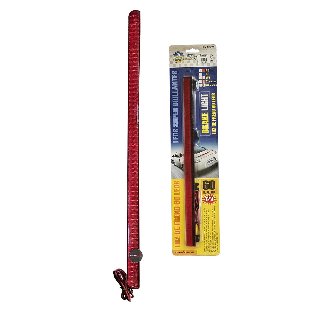 GENERICO - Barra Led Luz Rojo Para Tercera Luz De Freno