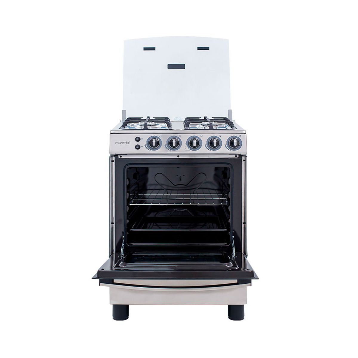 AGHASO - Combo: Cocina Aghaso 4 Hornillas - Essencial GLP + Campana Chimenea touch 60 cm