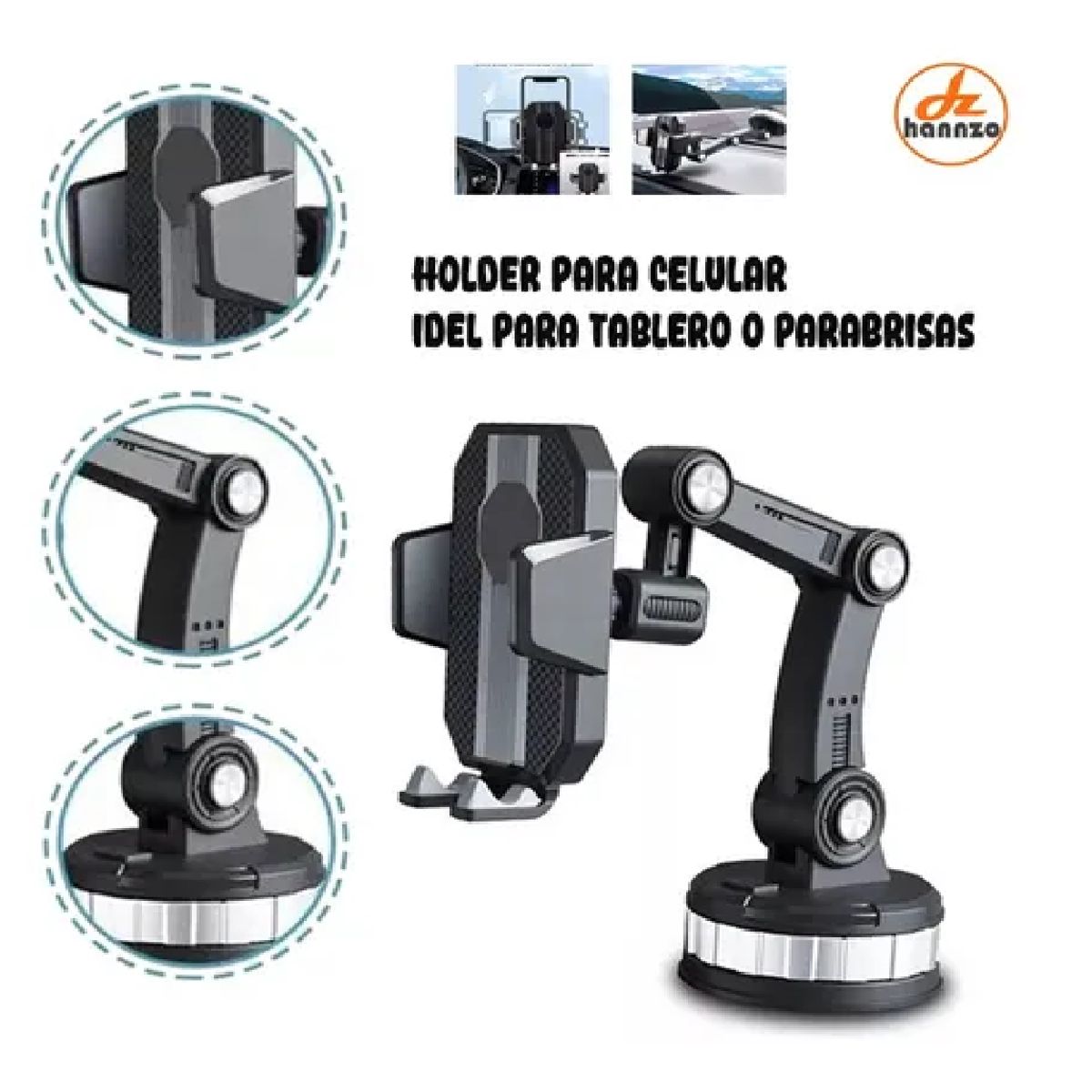GENERICO - Soporte De Cel Para Autos  Parabrisas O Tablero Original
