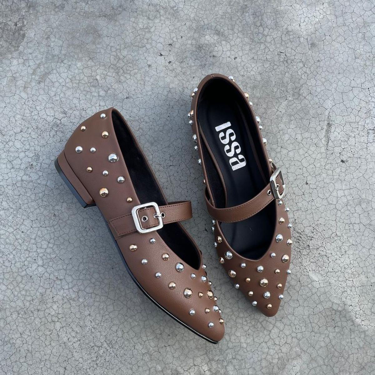 GENERICO - ZAPATOS DE TACO 2CM GRECIA PARA DAMA EN TONO MOCCA