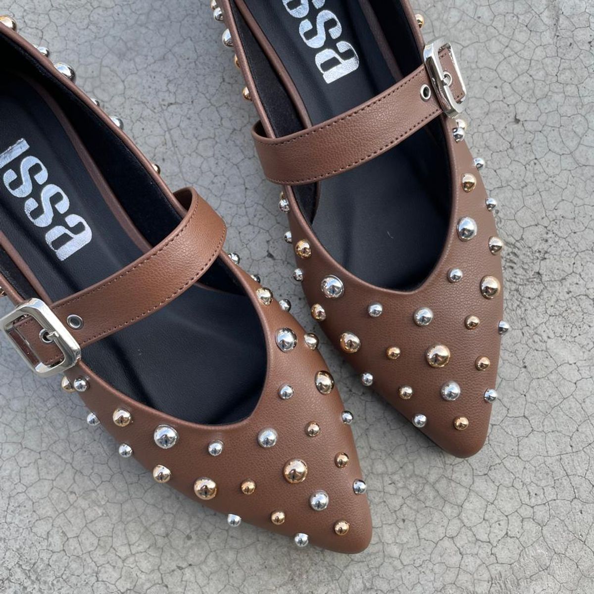 GENERICO - ZAPATOS DE TACO 2CM GRECIA PARA DAMA EN TONO MOCCA