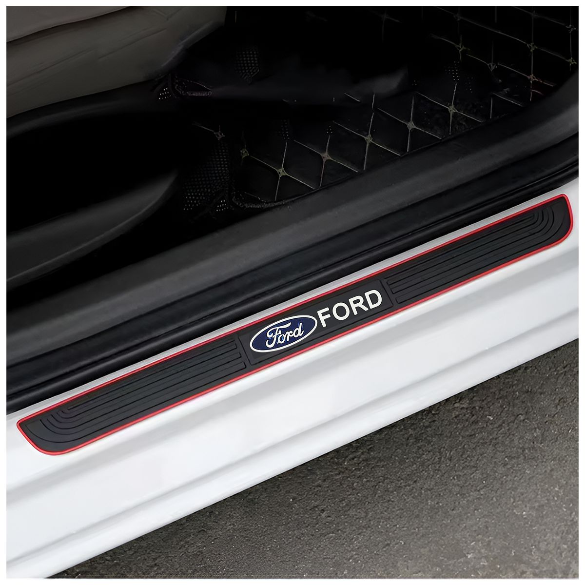 GENERICO - Kit 4Pcs Protector De Pisadera De Puerta Ford