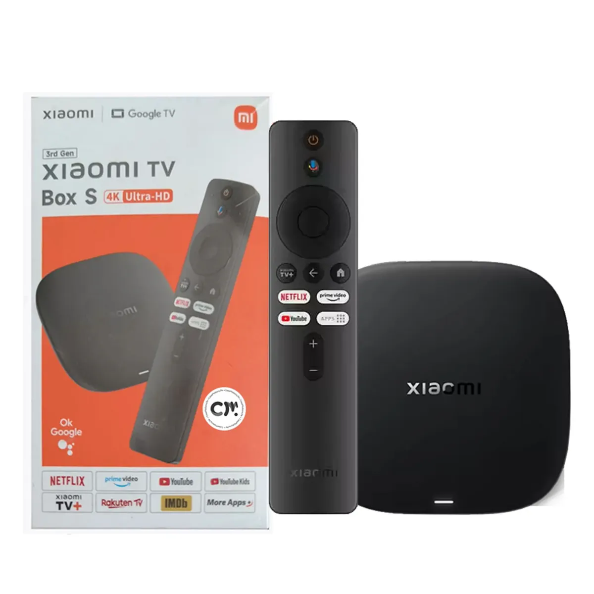 XIAOMI - TV Box Xiaomi Box S 3nd Generation MDZ-32-AA 4K de 32GB 2GB RAM Negro