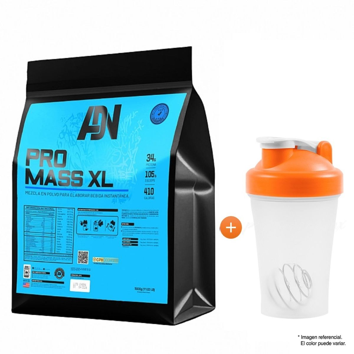 ADN - Mass Gainer ADN Nutrition Pro Mass XL 5kg Chocolate