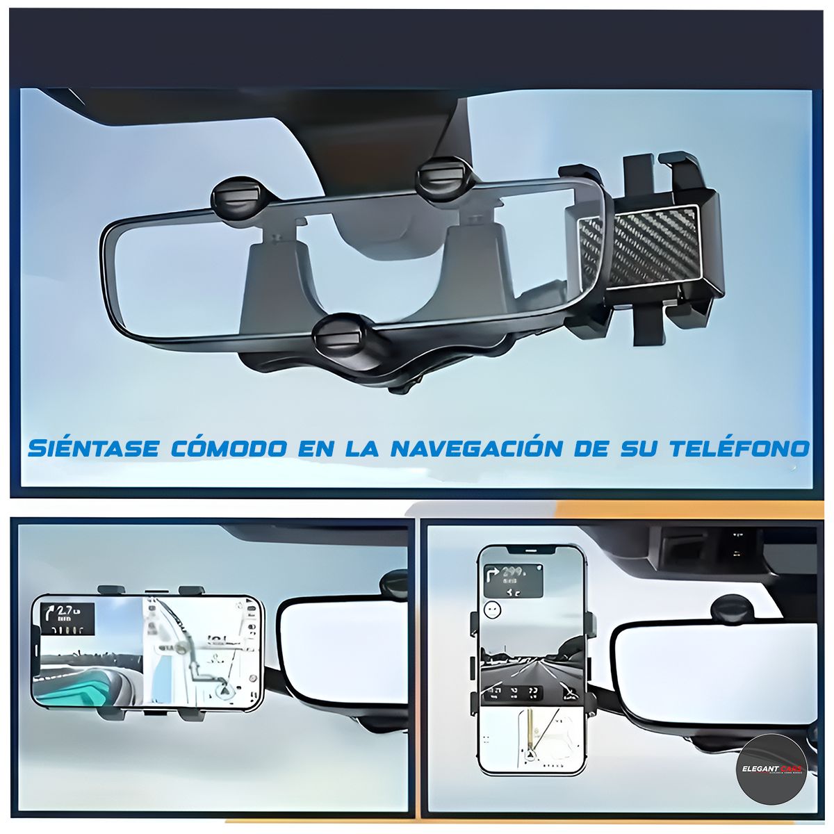 GENERICO - Porta Celular Con Base Para Espejos