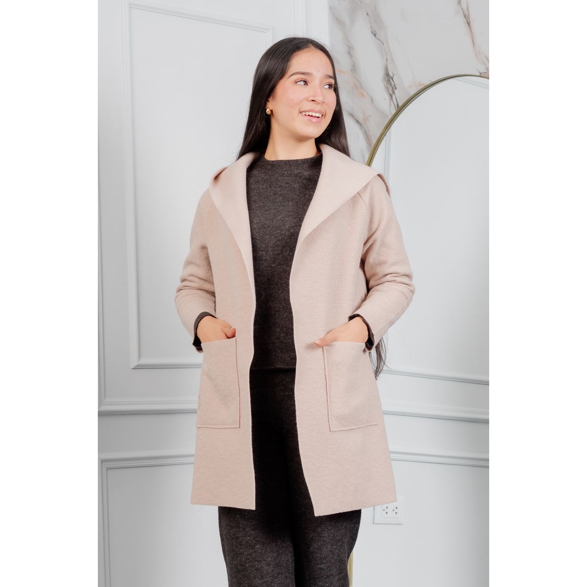 GENERICO - Saco de Paño con Capucha