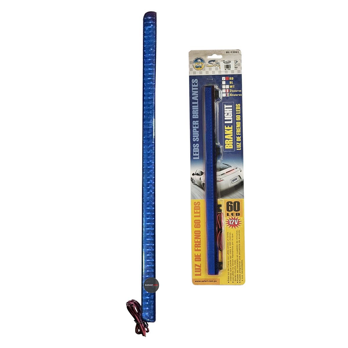 GENERICO - Barra Led Luz Azul Para Tercera Luz De Freno