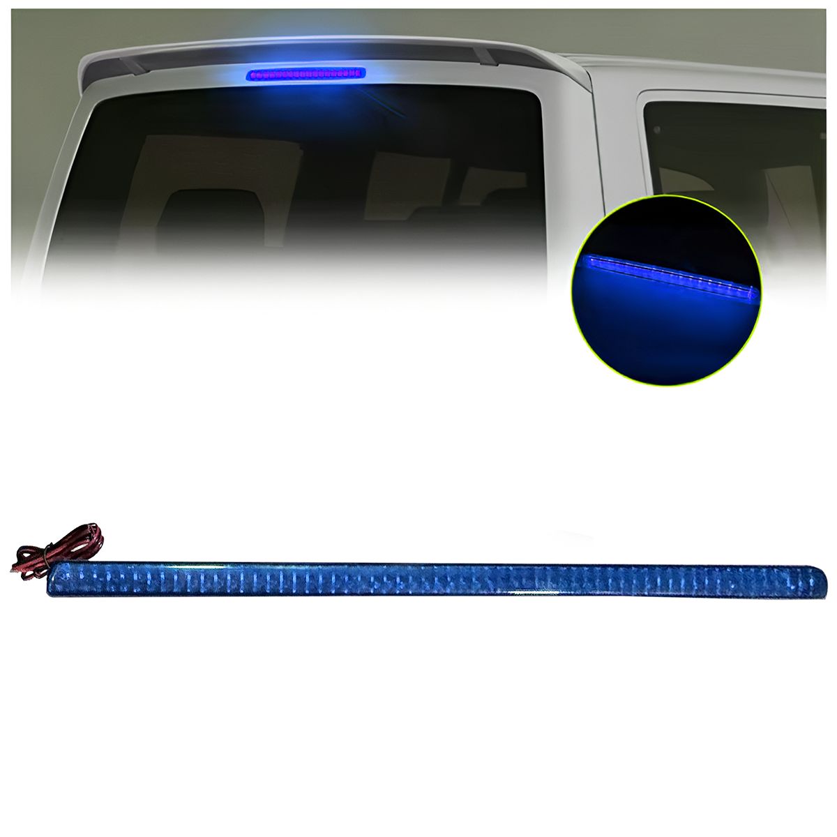 GENERICO - Barra Led Luz Azul Para Tercera Luz De Freno