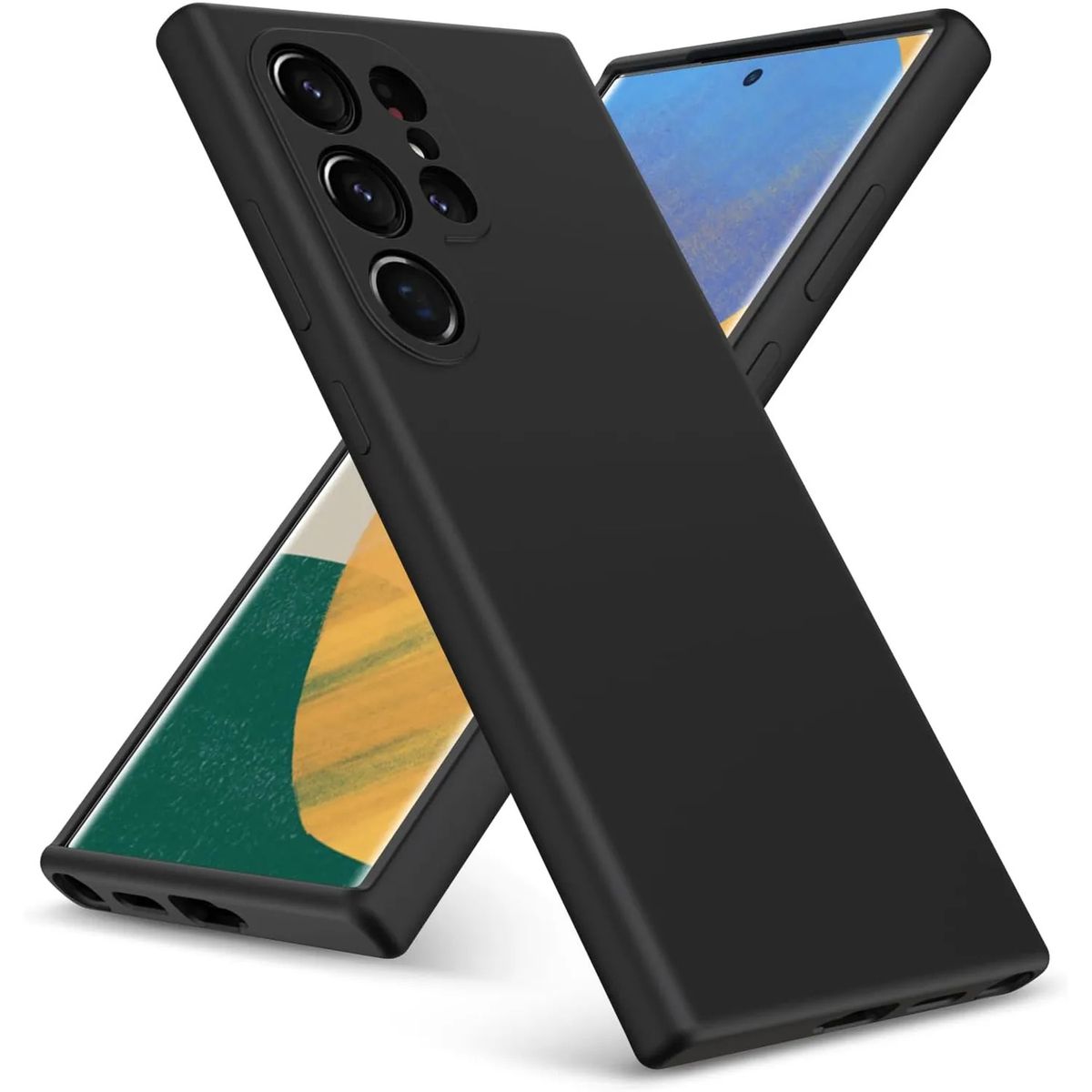 GENERICO - CASE SILICONA PARA SAMSUNG S25 ULTRA - NEGRO