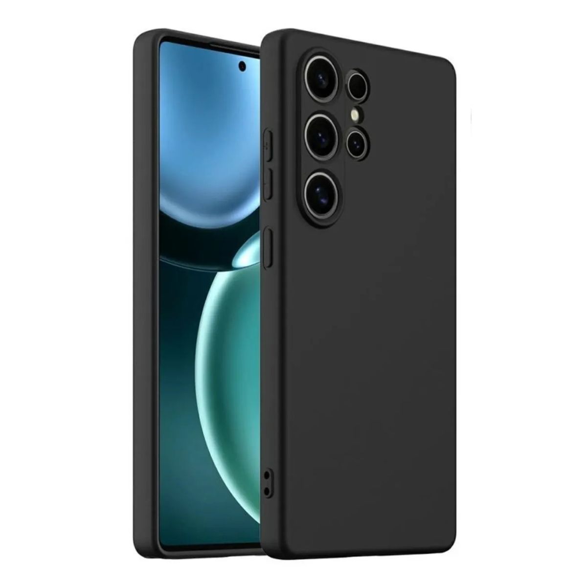 GENERICO - CASE SILICONA PARA SAMSUNG S25 ULTRA - NEGRO