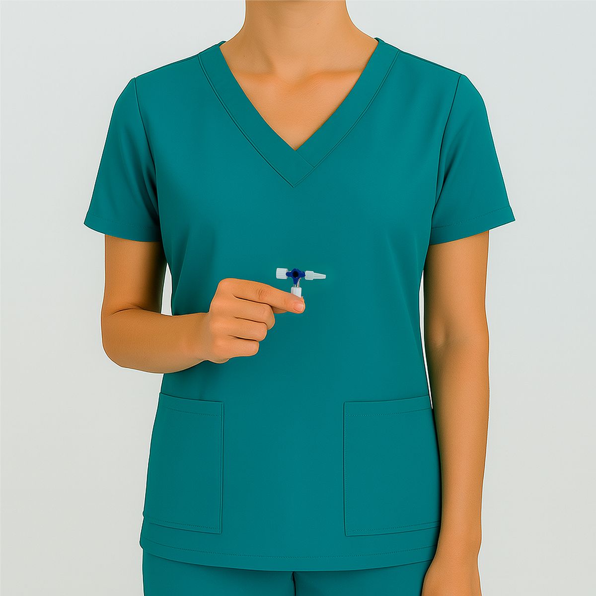 GENERICO - Llave de Paso Triple Vía Sin Tubo de Extensión