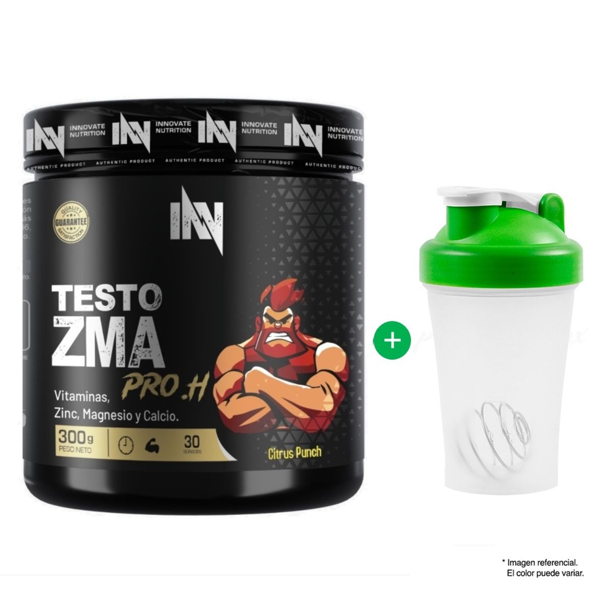 INN INNOVATE NUTRITION - ZMA PROH ONE 300GR CITRUS PUNCH MÁS SHAKER