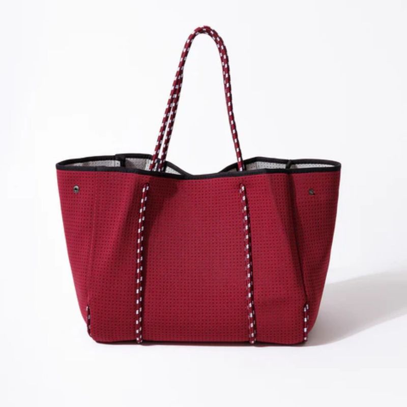 GENERICO - Bolso Tote POPUPS Everyday  Con Neceser Interior  Color Burdeos